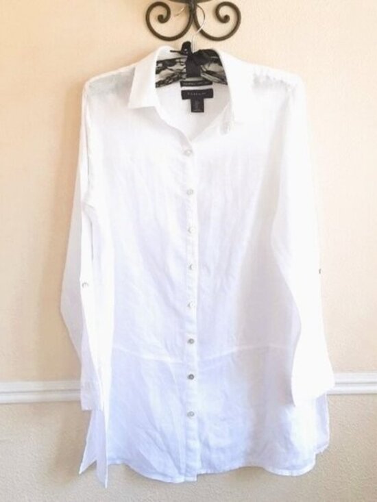 Tahari Tops - Tahari 100% Linen Tunic Small